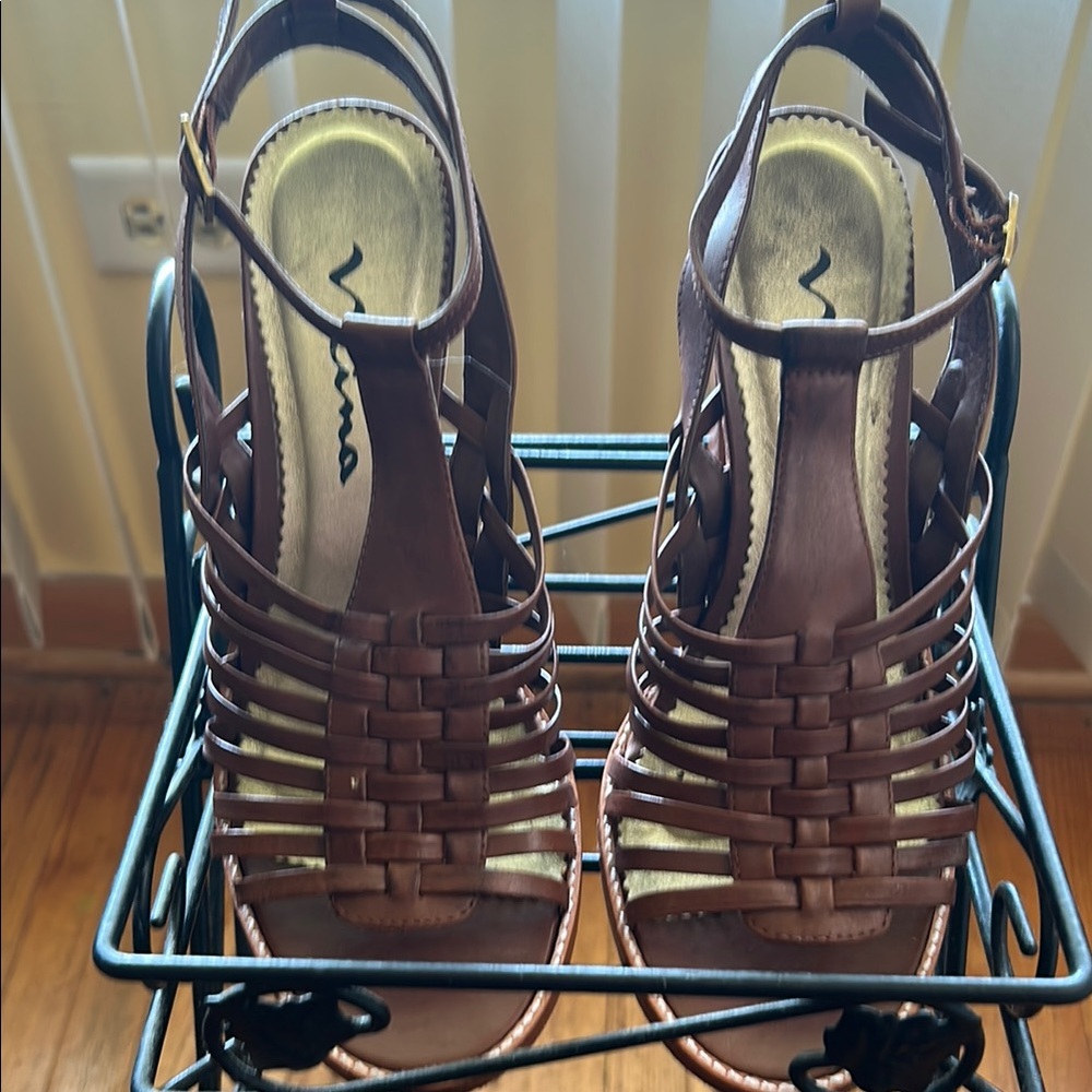 Brown Strappy Sandals